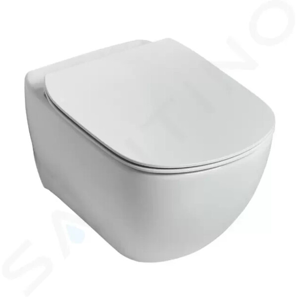 IDEAL STANDARD - Tesi Závěsné WC se sedátkem, AquaBlade, bílá T354701