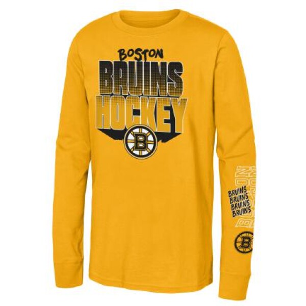 Outerstuff Dětské Tričko Boston Bruins Stand Out Ls Ctn Tee Velikost: Dětské L (11 - 12 let)