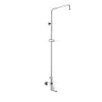 Mereo Nástěnná baterie Mada 150mm s otoč. ramínkem a tyčí pro ruční a talířovou sprchu, bez příslušenství CBE60101SM