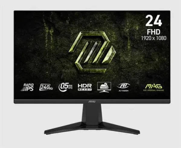 23.8" MSI MAG 245F X24 černá / Monitor / Rapid IPS / FHD / 240Hz / HDMI + DP / VESA (MAG 245F X24)