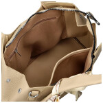 Módní dámská koženková kabelka do ruky Nerilly, bežová