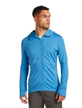 ICEBREAKER M 260 Quantum IV LS Zip Hoodie, Arctic velikost: M