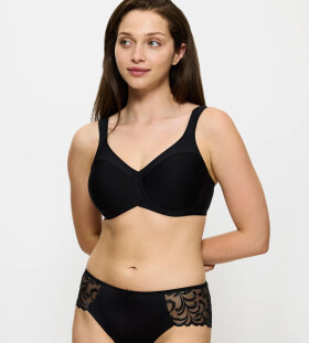 Dámská podprsenka Modern Soft+Cotton W01 - BLACK - černá 0004 - TRIUMPH BLACK 100C