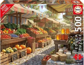 EDUCA Puzzle Slunečný farmářský trh