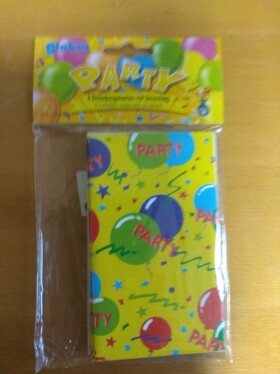 Pozvánky na party žlutá 6 ks