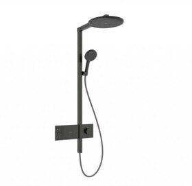 HANSGROHE - Raindance Alive S Sprchový set s termostatem, průměr 30 cm, 3 proudy, kartáčovaný černý chrom 24582340