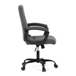 Kancelářské křeslo, šedá látka, kovový kříž