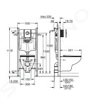 GROHE - Solido Set předstěnové instalace, klozetu Bau Ceramic a sedátka Slim softclose, tlačítka Sail, chrom/bílá 39900000