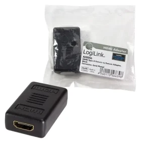 LogiLink HDMI spojka černá / Spojka / HDMI - HDMI / HDMI 1.3b (AH0006)