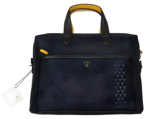Lamborghini Huracan D10 Tablet Laptop Carrier modrá / Taška na notebook a tablet / do 15" / Nastavitelný popruh (LB-CB15-HU/D10-BE/OE)