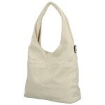 Módní dámská koženková kabelka na rameno Lucyna, bílá