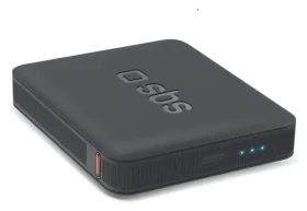 SBS NanoTube černá / Powerbanka / 5000 mAh / 10 W / USB-C / Intelligent Charge
