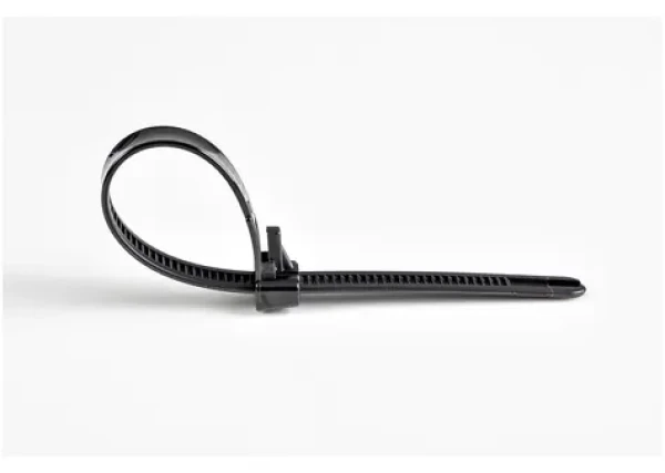 StarTech Uvolnitelná stahovací páska černá / Stahovací páska / nylon / 125 mm / 100 ks (CBMZTRB5BK)