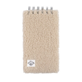 Chlupatý béžový zápisník se spirálou - Albi