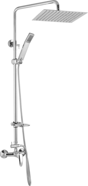 JB Sanitary Sprchová sestava s baterií TIRA s horním vývodem, 30x30cm, s příslušenstvím SD 61 011 05 2