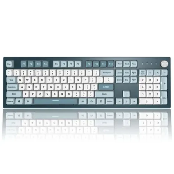 Montech MKey Freedom modrá / herní klávesnice / mechanická / spínače GateronG Pro 2.0 Brown / drátová / US (MK105FB)
