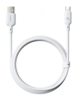 Baseus Silky (P10377703213-00) Rychlonabíjecí kabel USB-A/USB-C 100W 1m bílá (P10377703213-00)