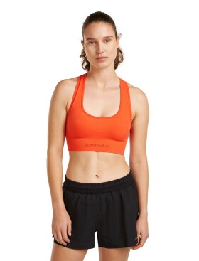 Dámská merino podprsenka ICEBREAKER Wmns 260 Zoneknit Seamless Bra, Fervid velikost: XS