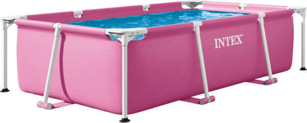 Bazén Pink Rectangular Frame 220x150x60 cm - Alltoys Intex