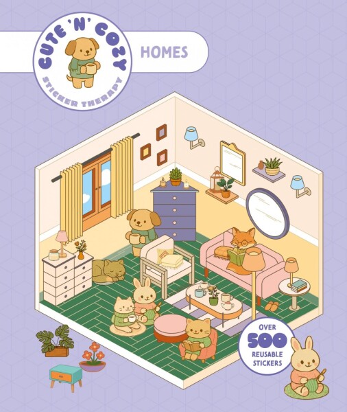 Cute ´n´ Cozy Sticker Therapy: Homes - Skittledog