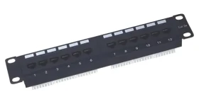 XtendLan 10" 12 portů Cat5e / Patch panel / 1U (PP0-12K)
