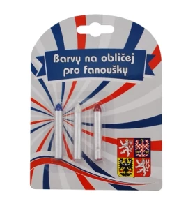 SPORTTEAM Barvy na obličej ČR4 tužky 3ks (4891223095609)