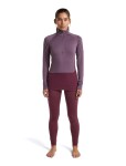 ICEBREAKER Wmns Merino 200 ZoneKnit LS Half Zip, Dark Berry/Grey Plum/Cb velikost: S