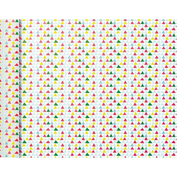 Balicí papír Tiny Roll Pink triangle - 80g, 5x0,35m