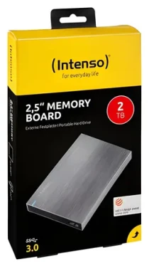 INTENSO Memory Board 2TB antracitová / Externí disk / 2.5" / USB 3.2 Gen 1 / R:85MB/s / W:75MB/s (6028680)