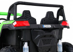 Mamido Dětské elektrické autíčko Buggy UTV Strong 24V nafukovací kola zelené