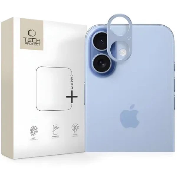 Tech-Protect Camalloy Fit+ iPhone 17 modrá / Ochranné sklo fotoaparátu