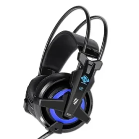 E-Blue Auroza EHS950 FPS černá / herní sluchátka s mikrofonem / ovládání hlasitosti / USB modré podsv. /vibrační (QMEBM95RGB00)
