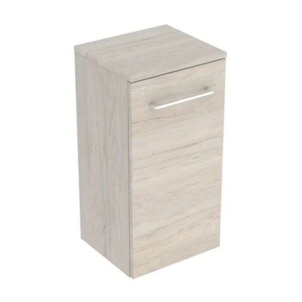 GEBERIT - Selnova Square Boční skříňka 65x33x30 cm, 1 dvířka, světlý ořech hickory 501.275.00.1