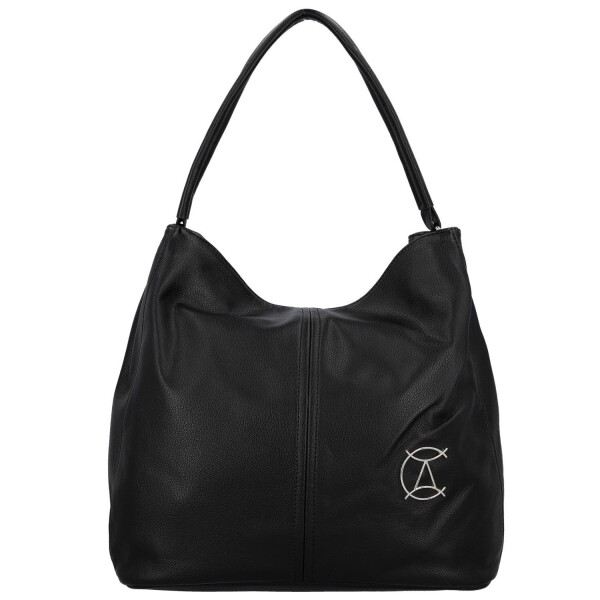 Trendy dámská koženková kabelka na rameno Nina, černá