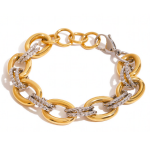 ELENYS Dual Essence – pozlacený náramek 18K žluté zlato Délka náramku: 18+5 cm / max. 23 cm