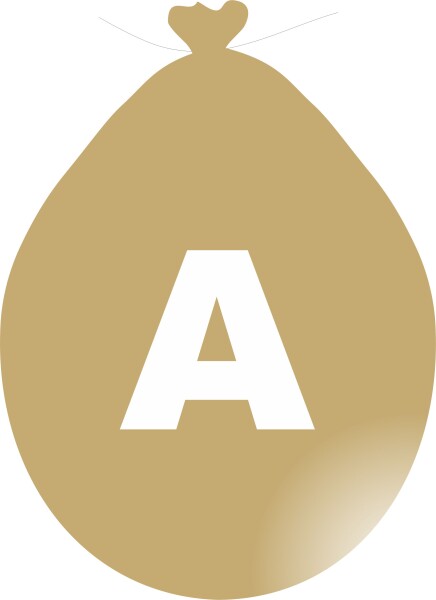 Balónek písmeno A zlaté balonky.cz Balónek písmeno A zlaté balonky.cz