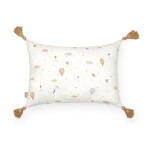 Cam Cam ApS Bavlněný polštářek Dreamland 30 × 40 cm, hnědá barva, krémová barva, textil