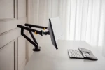 BakkerElkhuizen BE Flexible Dual černá / Dvojité rameno na monitory / VESA 75×75-100×100 mm / 17-35" / nosnost 2×10 kg (BNEBFDB)