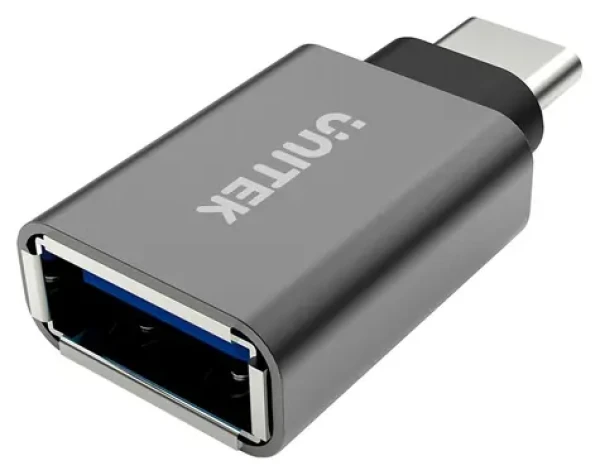 Unitek Y-A025CGY stříbrná / Redukce / USB-C(M) - USB-A(F) / Hliníkové tělo (Y-A025CGY)