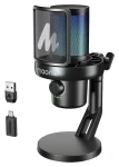 Maono DM40 Pro černá / Herní mikrofon / Bezdrátový / Kondenzátorový / RGB / AI Voice Changer (DM40 Pro black)