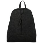 Trendy dámský koženkový kabelko-batoh Ticiana, černý