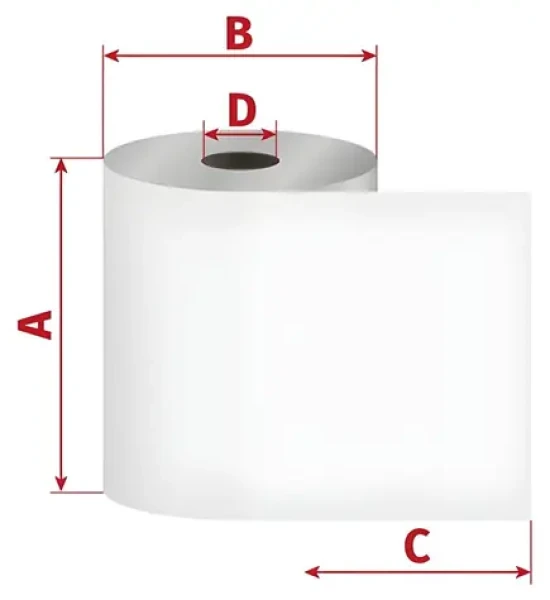 OEM Termocitlivý kotouček 80/150/25 mm / Kotouček / 58 g/m2 / 261 m (131080087)