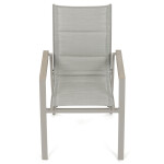 Zahradní židle, hliník, síťovina, béžová, AZC-S1110 GREY