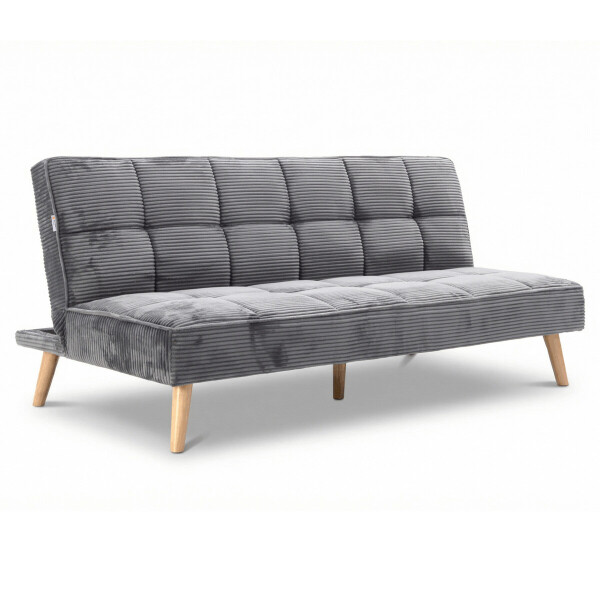 Trojmístná rozkládací pohovka, šedá, látka, ASB-C3030 GREY6