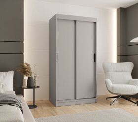 Šatní skříň Abi Rubino T Rozměry: 100 cm, Barva korpusu + barva dveří: Kašmír