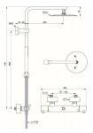 IDEAL STANDARD - CeraTherm Sprchový set s termostatem, průměr 30 cm, chrom A7589AA