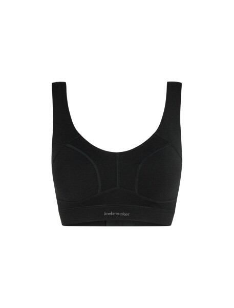 Dámská merino podprsenka ICEBREAKER Wmns Queens Clasp Bra, Black velikost: S