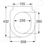 VILLEROY & BOCH - Avento WC sedátko SlimSeat, SoftClosing, alpská bílá 9M87S101