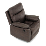 TV a relaxační křeslo s elektrickým ovládáním, potah hnědá látka v dekoru vintage, 1 motor 240V