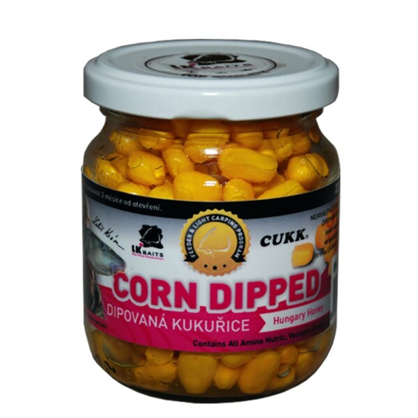 LK Baits Dipovaná kukuřice 220ml - Hungary Honey,LK Baits Dipovaná kukuřice 220ml - Hungary Honey